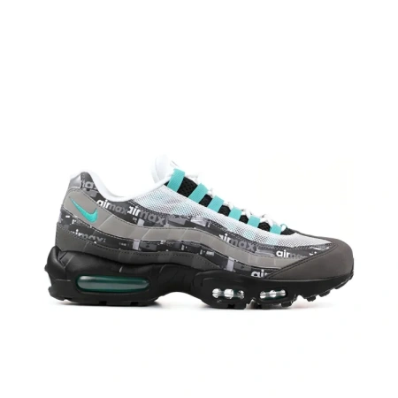 Nike Air Max 95 Low Топ ТРЕНИРОВОЧНАЯ БЕЗАПАСНАЯ Обувь Унисекс Черный Серый Зеленый