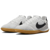Nike Streetgato Искусственный Шипы Противоскользящие Устойчивые к Износу Футбольные бутсы Унисекс Белый Серый