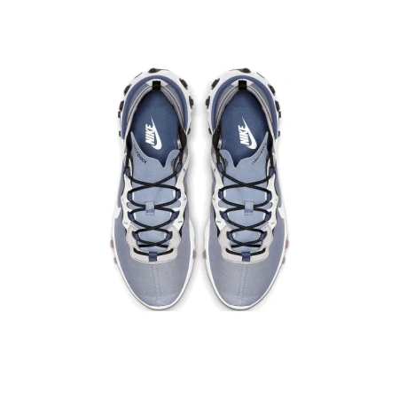 Nike React Element 55 Амортизаторы Устойчивые к истиранию Низкий Топ Марафон Беговые кроссовки Унисекс Ледяной синий