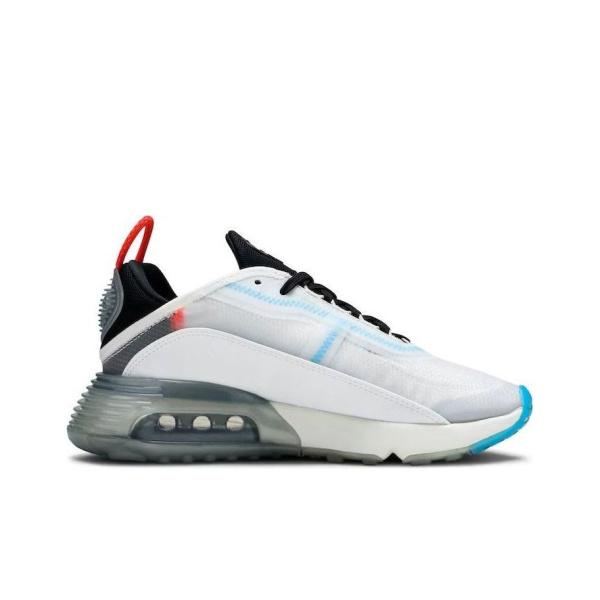 Nike Air Max 2090 Амортизация Устойчивость к истиранию Дышащие Низкие Кроссовки для бега Женские Синие Белые