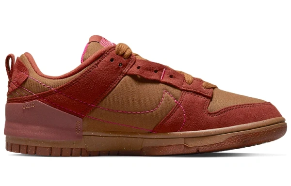 Nike Dunk Disrupt 2 'Desert Bronze' Низкие Кроссовки для Скейтбординга Женские Коричнево-Красные