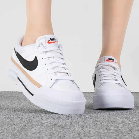 Nike Court Legacy Lift Slip Resistant Амортизация Устойчивость к износу Низкий Топ Скейтбординг Женские