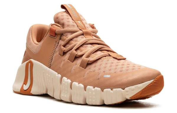 Nike Free Metcon 5 Устойчивые к истиранию Дышащие Низкие Кроссовки для тренировок Женские Оранжевые