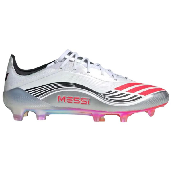 Adidas F50 Противоскользящие Устойчивые к истиранию Футбольные бутсы Унисекс Белый Красный