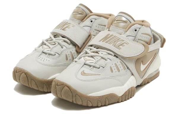 Nike Air Adjust FORCE 'Светлый костный' MID Топ Винтажные баскетбольные кроссовки Женские Белый Коричневый