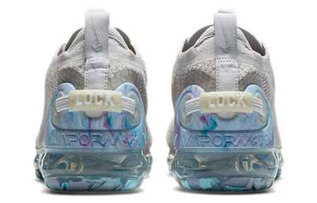 Nike Vapormax 2020 Ткань Низкий Верх Повседневные Беговые Кроссовки Женские Серый Синий