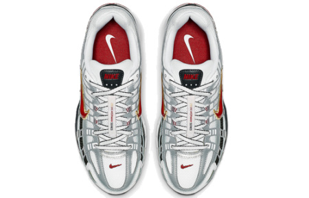 Nike P 6000 Устойчивые к истиранию Низкие повседневные городские кроссовки для бега Женские Белые Красные