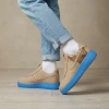 Nike Air Force 1 Low Топ Скейтборд Кроссовки Унисекс Коричневый Синий