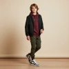 Nike Court Borough 2 Кожа Противоскользящий Устойчивый к истиранию MID Верх Детские Скейтбординг Белый Бургунди
