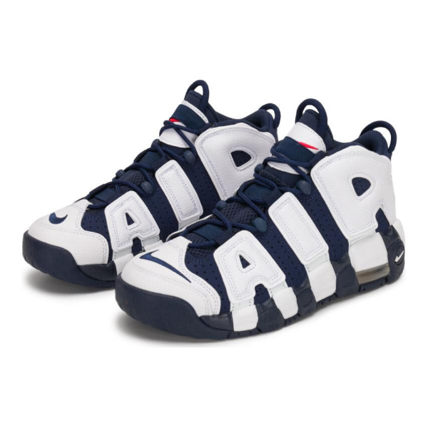 Nike Air More Uptempo Синтетическая кожа противоскользящий устойчивый к истиранию дышащий высокий топ