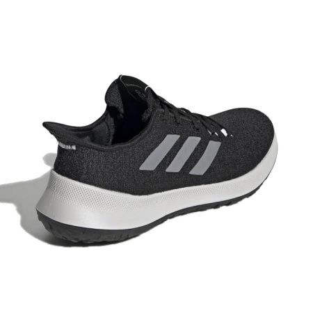 Adidas SenseBounce+ Комфортная ткань противоскользящие легкие низкий верх беговые кроссовки женские черный белый