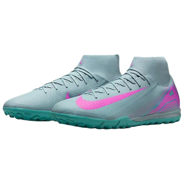 Nike Mercurial Superfly 10 Противоскользящие Устойчивые к истиранию Футбольные бутсы Мужские Розовые Синие