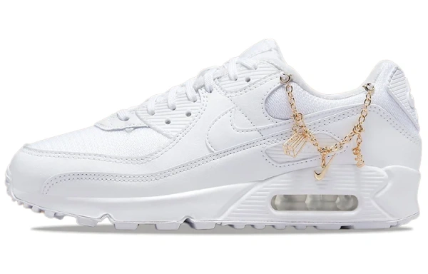 Nike Air Max 90 Low Топ Повседневные беговые кроссовки Женские Белые