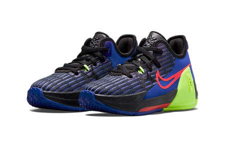 Nike Устойчивый к истиранию Дышащий MID Топ Детские Баскетбольные Кроссовки Синие Малыш