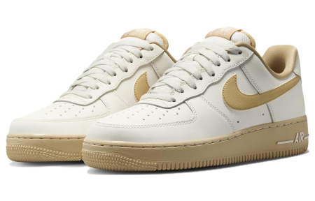 Nike Air Force 1 '07 Low Топ Скейтборд Кроссовки Женские Белый Умбра