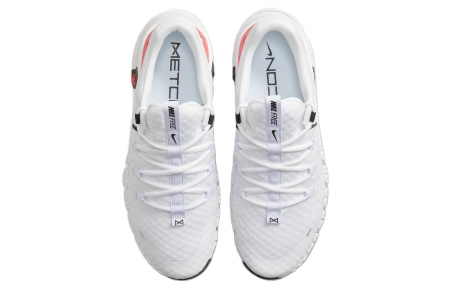 Nike Free Metcon 5 Сетка Амортизация Противоскользящие Низкие Кроссовки для тренировок Мужские Белые Красные