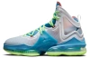 Nike Lebron 19 High Топ Баскетбольные кроссовки для игры Унисекс Серый Синий Азиатская версия
