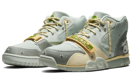 Travis Scott X CACT.US CORP X Nike Air Trainer 1 Серый Дымчатый Противоскользящий Устойчивый к истиранию Легкий Покрытие
