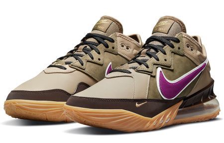 Nike Lebron 18 Low Топ Баскетбольные кроссовки для игры Унисекс Хаки