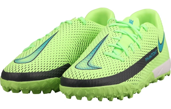Nike Phantom GT TF Шипы Амортизация Футбольные бутсы Унисекс Бирюзовый