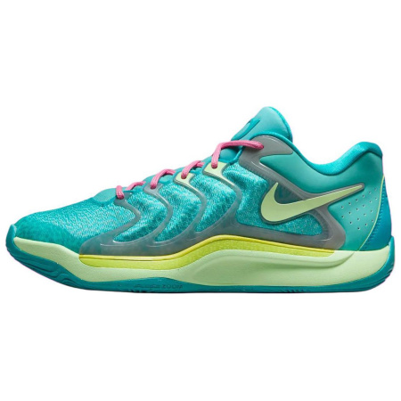Jonquel Jones X Nike KD 17 Low Баскетбольные кроссовки Унисекс Синие Зеленые Азиатская версия