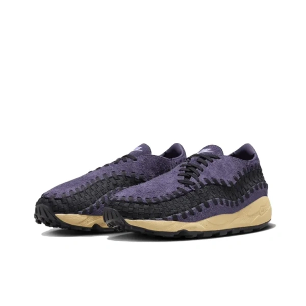 Nike Air Footscape противоскользящая устойчивая к истиранию низкий верх повседневная обувь для женщин фиолетовый