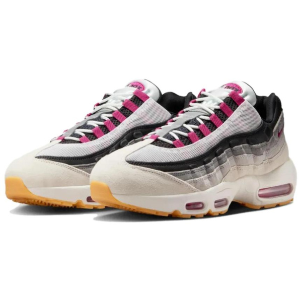 Nike SB X Nike Air Max 95 Устойчивая к истиранию Низкая Повседневная Обувь Мужская Светло-Серый