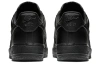 Nike Air Force 1 07 Черный воин Винтаж Устойчивые к истиранию Низкие Кроссовки для скейтбординга Унисекс Черные