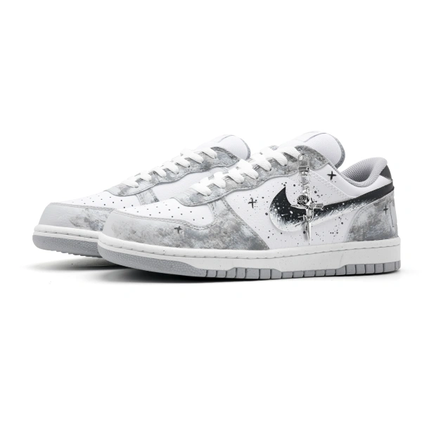 Nike Big Low Godfather Box Included Противоскользящие Устойчивые к истиранию Дышащие Низкие Кроссовки для Скейтбординга