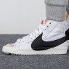 Nike Blazer 77 JUMBO MID Топ Скейтборд Кроссовки Женские Белый Черный