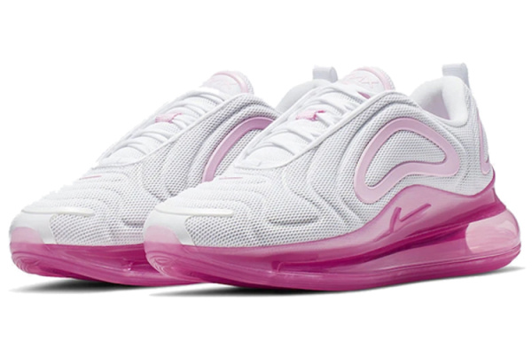 Nike Air Max 720 Белый Розовый Высота посадки Лазерный Фуксия Амортизация Баланс Низкий Топ