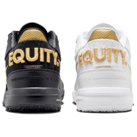 Nike LeBron NXXT Gen Low Баскетбольные кроссовки Мужские Черный Белый Золото