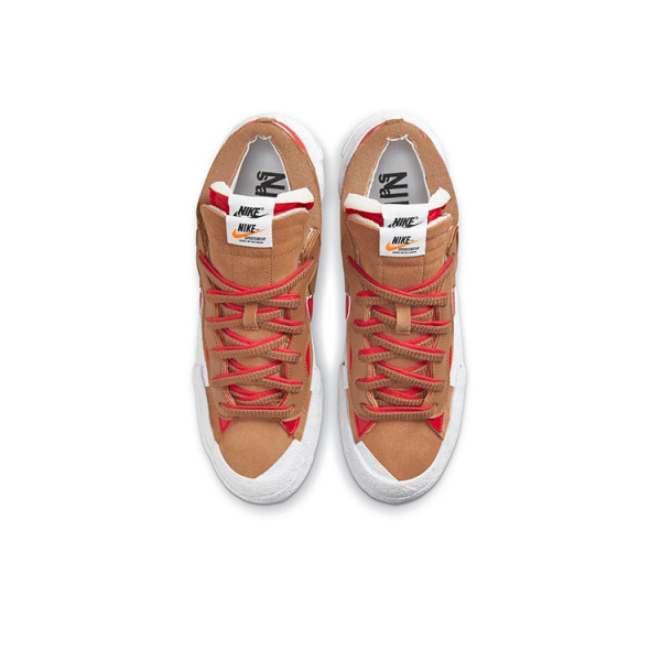 Sacai X Nike Blazer 'British Brown' Синтетическая кожа искусственная кожа удобный