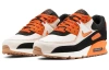 Nike Air Max 90 Low Топ Амортизирующие Повседневные Беговые Кроссовки Мужские Черно-Белые Оранжевые