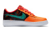 Nike Air FORCE 1 Low Топ Детские Скейтбординги Черный Оранжевый