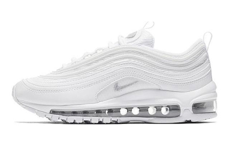 Nike Air Max 97 Комфортные Низкие Детские Лайфстайл Кроссовки Белые