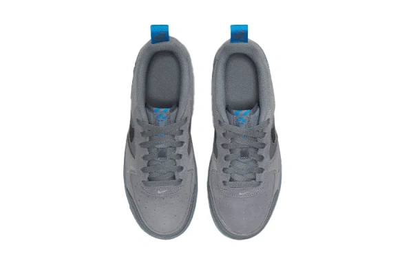 Nike Air Force 1 Замша Амортизация Низкие Кеды для Скейтбординга Детские Серые