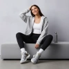 Nike KD 17 Противоскользящие устойчивые к истиранию низкие баскетбольные кроссовки унисекс серый черный