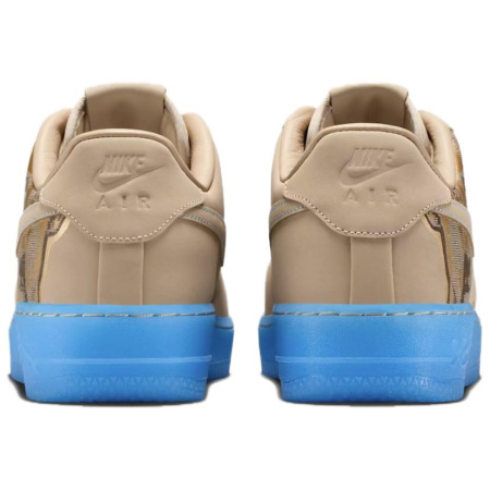 Nike Air Force 1 Low Топ Скейтборд Кроссовки Унисекс Коричневый Синий