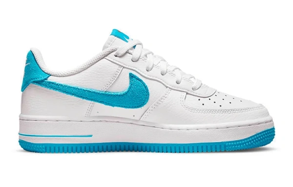 Space Jam X Nike Air Force 1 TUNE Squad Кожа Амортизация Низкие Детские Скейтбординги Белый Синий