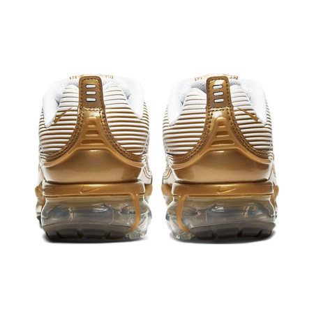 Nike Vapormax 360 Ткань Низкий Верх Повседневные Беговые Кроссовки Женские Белый Золото