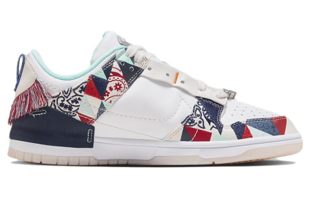 Nike Dunk Disrupt 2 Low Топ Скейтборд Кроссовки Женские Белый Синий Красный