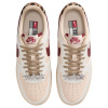 Nike Air Force 1 Кожа Амортизация Низкие Кеды Скейтборд Обувь Женские Розовый Белый Красный