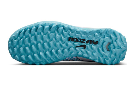 Nike Zoom Vapor 15 Academy Anti KICK Амортизация Низкие Футбольные бутсы Белый Синий Детские