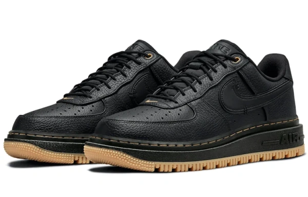 Nike Air Force 1 Low Топ Скейтборд Кроссовки Мужские Черные