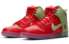Nike Dunk SB Pro QS 'Клубничный Cough' Высокие Кроссовки для скейтбординга Унисекс Красный Зеленый