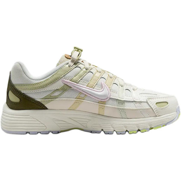 Nike P 6000 Противоскользящие Амортизирующие Отскок Дышащие Низкие Кеды для Детей Lifestyle Shoes Экрю