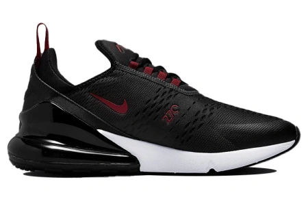 Nike Air Max 270 Сетка Текстиль Низкие Повседневные Мужские Кроссовки Черные Красные