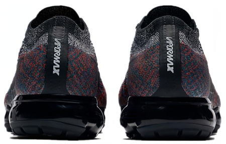 Nike VaporMax Flyknit Low Повседневные беговые кроссовки для женщин черные и красные