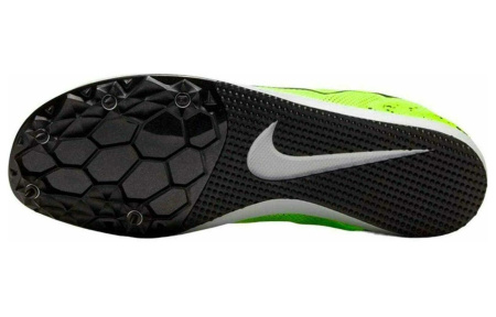 Nike Zoom Rival D 10 Удобные с амортизацией износостойкие низкие беговые кроссовки унисекс черные и зеленые